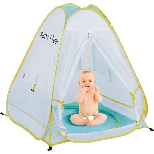  Bend River Pop Up Baby Beach Tent, UPF 50+ Sun Shelter with Pool, Portable Mosquito Net for Infant