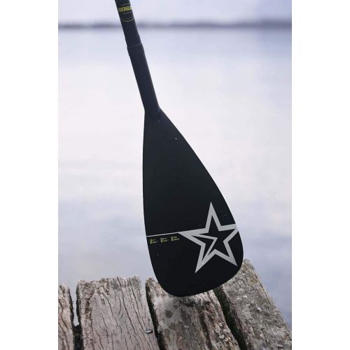  Bending Jobe Fiberglass 3-Piece SUP Stand Up Paddle Boarding Paddle Black - Length: 180 to 220cm 3pc - Weight: 780g