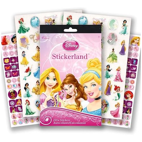  Disney Princess Coloring and Activity Book Bundle with Imagine Ink Coloring Book, Stickers and More