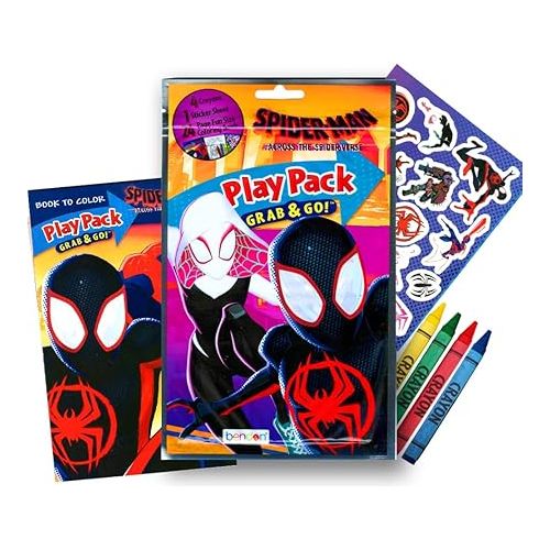  Spiderman Coloring and Activity Books Bundle with Imagine Ink Coloring Book, Stickers, and More