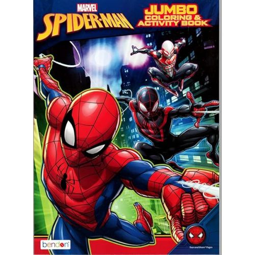 Spiderman Coloring and Activity Books Bundle with Imagine Ink Coloring Book, Stickers, and More
