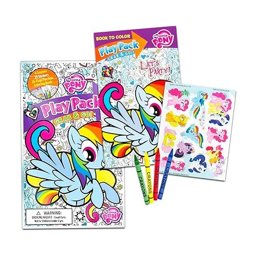  My Little Pony Party Favors Set - My Little Pony Bulk Party Favors Bundle of 15 Play Pack Party Supplies | My Little Pony Coloring Book, Activity Book
