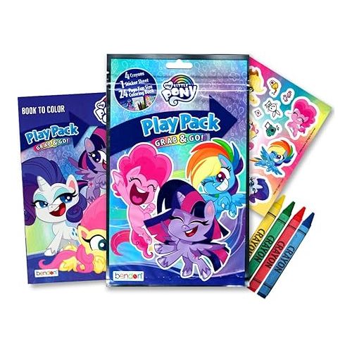  My Little Pony Coloring and Activity Book Bundle with Coloring Book, Play Pack, Stickers and More