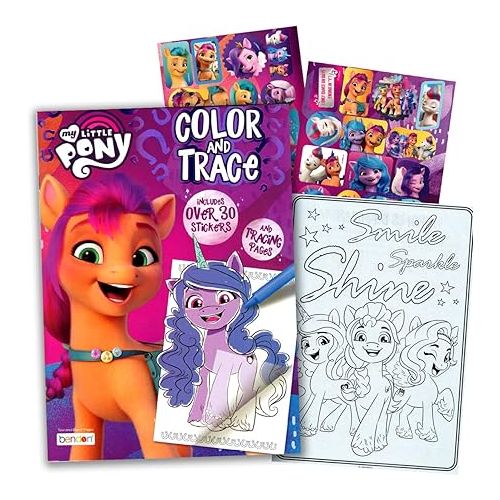  My Little Pony Coloring and Activity Book Bundle with Coloring Book, Play Pack, Stickers and More