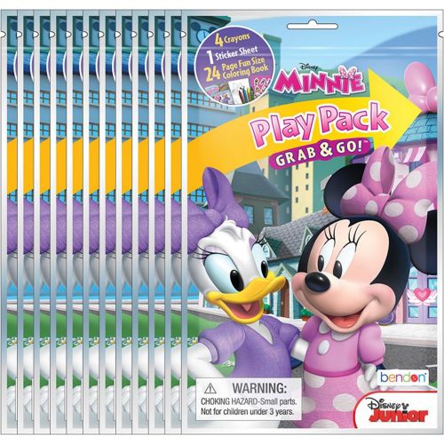디즈니 Bendon Disney Minnie Mouse Grab and Go Play Packs (Pack of 12)