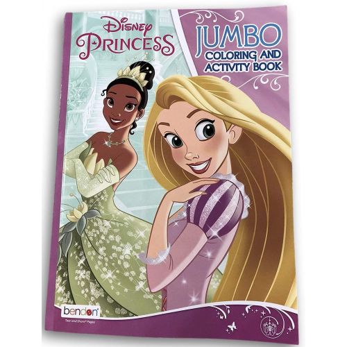  Bendon Disney Princess Jumbo Coloring and Activity Book with Princess Tiana and Ariel