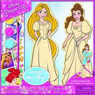 Bendon Inc AS41186 Disney Princess Decorate Your Own Wooden Doll Kit