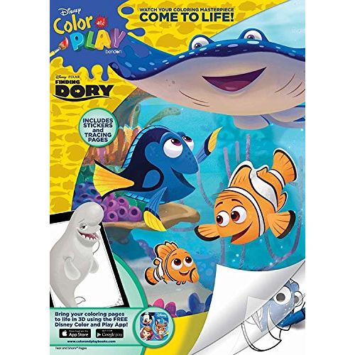  Bendon Disney Pixar Finding Dory 48 Page Color and Play Activity Book with Stickers and Tracing Pages