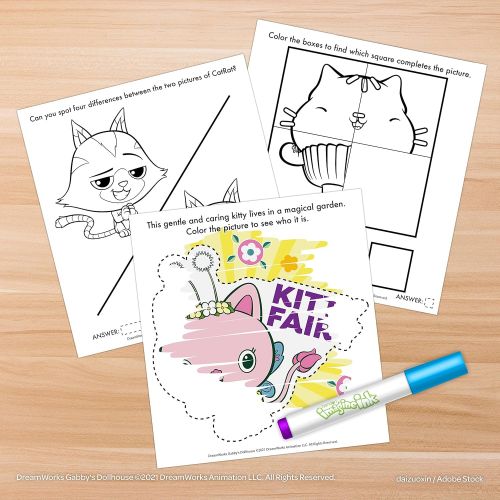  Bendon Imagine Ink Coloring Game Book, Magic Ink Pictures, Mess Free Marker (Gabbys Dollhouse)