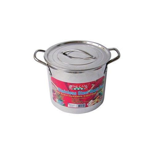  Mbr Industries Inc Bene Casa Stock Pot 20 Qt. Stainless Steel 11.18 D X 9.26 H