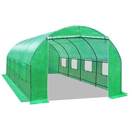  BenefitUSA GH052 Larger Hot Green House 20X10X7 Walk in Outdoor Plant Gardening Greenhouse