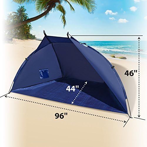  BenefitUSA Outdoor Fishing Beach Tent Canopy Camping Hiking Picnic Sunshade Family Sports Shelter Travel Napping
