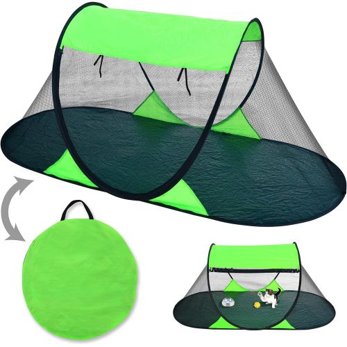  BenefitUSA Pop Up Mosquito Net Portable Camping Shelter Backpacking Bed Child Pet Tent Outdoor Family Play