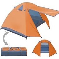 BenefitUSA Portable Hiking Backpacking Tent 1-2 Person Double Layer Outdoor Waterproof Camping Tent