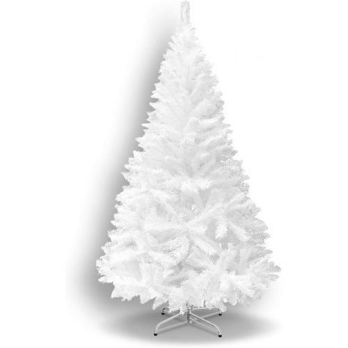  BenefitUSA Classic Pine Artificial Christmas Tree with Metal Stand, 7 White