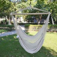 BenefitUSA B311 Hanging Swing Cotton XLarge Rope Solid Wood Spreader Bar Hold Up to 260Lbs Hammock Chair