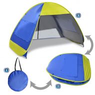 BenefitUSA Instant Pop Up Beach Tent Portable Canopy Family Sports Sun Shade Shelter Outdoor Hiking Travel Camping Napping