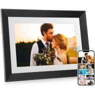Digital Picture Frame - Benibela 10.1 Inch WiFi AI Smart Electronic Digital Photo Frame, Touch Screen, 32GB, Auto-Rotate, AI Recognition, 2 Filter Modes, Share Video via Email App USB, Wall Mountable