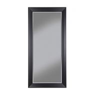 Benjara Benzara BM178067 Contemporary Full Length Leaner Mirror with Polystyrene Frame, Black,