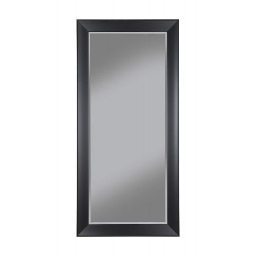  Benjara Benzara BM178067 Contemporary Full Length Leaner Mirror with Polystyrene Frame, Black,