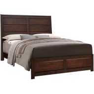 Benjara, Brown Benzara Solid Wood California King Size Bed