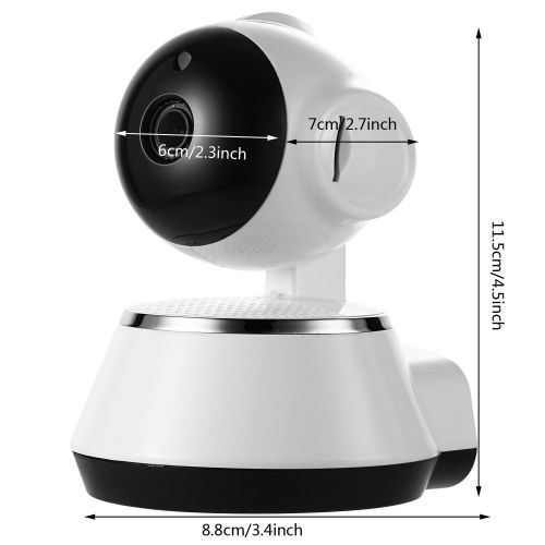  Benlet Wireless Video Baby Monitor wRemote Control 720P HD Camera WiFi & Speaker, Audio Night Vision Monitoring Device (White)