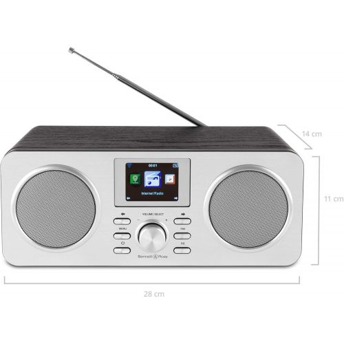  [아마존베스트]-Service-Informationen Bennett & Ross Skanderborg DAB+/Internet Radio with Bluetooth (Portable Stereo Sound System, FM, DAB/DAB+, W-LAN, Bluetooth, AUX IN, USB Charging Function, UPnP, Li-Ion Battery) Si