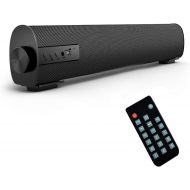 [아마존베스트]BenqBot Portable Soundbar for TV/PC, Outdoor/Indoor Wired & Wireless Bluetooth Stereo Speaker with The Newest Remote Control, 2 X 5W Mini Home Theater Sound bar with Built-in Subwoofers fo