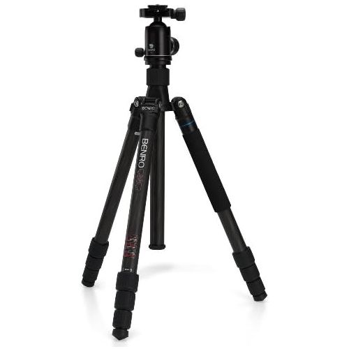  Benro Travel Angel II Carbon Fiber Tripod Kit w Twist Lock Legs and V2 Head (C2682TV2)