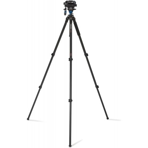  Benro S4 Single Leg Aluminum Video Tripod Kit (A2573FS4)