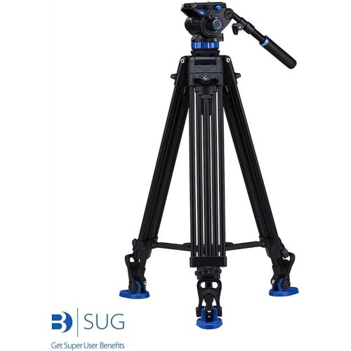  Benro S8 Twin Leg Aluminum Video Tripod Kit (A673TMBS8)