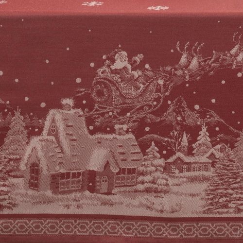  Benson Mills Christmas Story Engineered Jacquard Fabric Tablecloth, 52 by 70