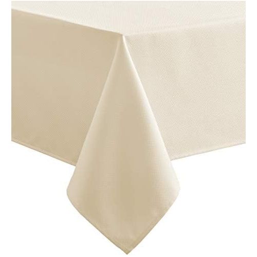  [아마존베스트]Benson Mills Beauvalle Extra Wide Spillproof Tablecloth (18 X 18 Napkins Set of 4, Beige)