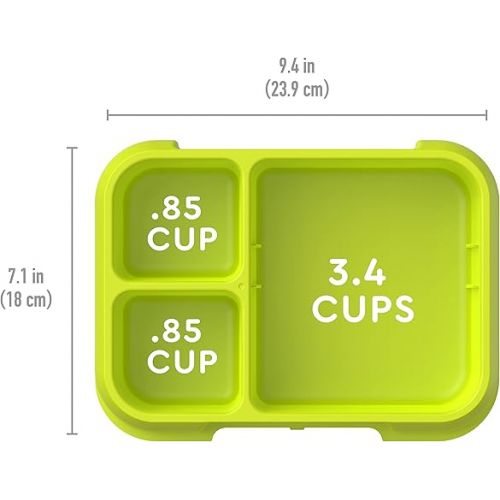  Bentgo Pop Replacement Tray and Cover - Navy Blue/Chartreuse