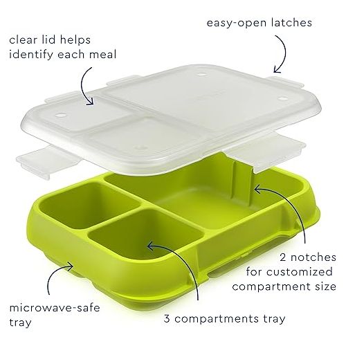  Bentgo Pop Replacement Tray and Cover - Navy Blue/Chartreuse