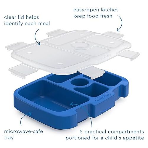  Bentgo Kids Tray with Transparent Cover (Blue)