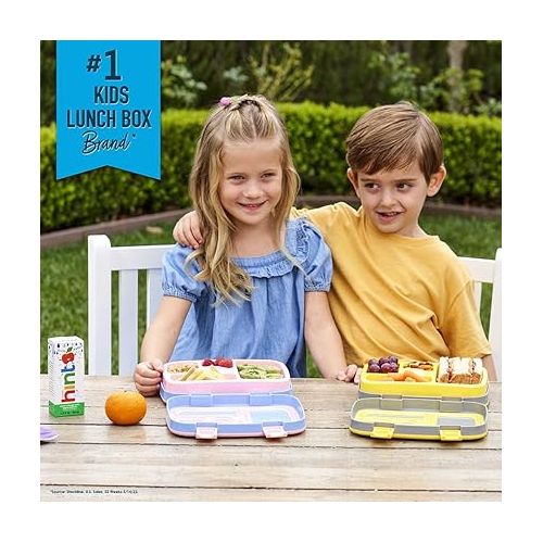  Bentgo® Kids Prints Leak-Proof, 5-Compartment Bento-Style Kids Lunch Box - Ideal Portion Sizes for Ages 3 to 7 - BPA-Free, Dishwasher Safe, Food-Safe Materials (Rainbows and Butterflies)