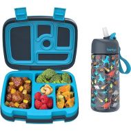 Bentgo Kids Prints Lunch Box & Water Bottle (Dinosaur)