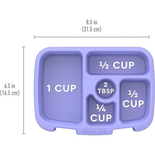  Bentgo® Kids Prints Tray with Transparent Cover - Reusable, BPA-Free, 5-Compartment Meal Prep Container with Built-In Portion Control for Healthy Meals At Home & On the Go (Carousel Unicorns)