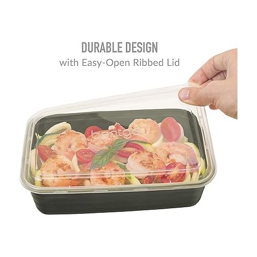  Bentgo® 20-Piece Lightweight, Durable, Reusable BPA-Free 1-Compartment Containers - Microwave, Freezer, Dishwasher Safe - Mint