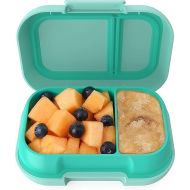 Bentgo® Kids Snack - 2 Compartment Leak-Proof Bento-Style Food Storage for Snacks and Small Meals, Easy-Open Latch, Dishwasher Safe, and BPA-Free - Ideal for Ages 3+ (Aqua)