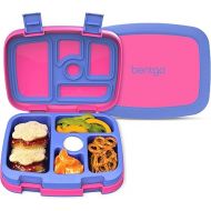 Bentgo® Kids Bento-Style 5-Compartment Leak-Proof Lunch Box - Ideal Portion Sizes for Ages 3 to 7 - Durable, Drop-Proof, Dishwasher Safe, BPA-Free, & Made with Food-Safe Materials (Fuchsia)