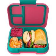 Bentgo® Pop - Bento-Style Lunch Box for Kids 8+ and Teens - Holds 5 Cups of Food with Removable Divider for 3-4 Compartments - Leak-Proof, Microwave/Dishwasher Safe, BPA-Free (Bright Coral/Teal)