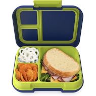 Bentgo® Pop - Bento-Style Lunch Box for Kids 8+ and Teens - Holds 5 Cups of Food with Removable Divider for 3-4 Compartments - Leak-Proof, Microwave/Dishwasher Safe, BPA-Free (Navy Blue/Chartreuse)