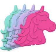 Bentgo® Buddies Reusable Ice Packs - Slim for Lunch Boxes, Bags, and Coolers Multicolored 4-Pack (Unicorn)