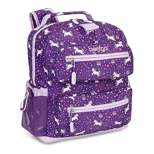  Bentgo® Kids 14” Backpack Set With Kids Prints Lunch Box (Unicorn)