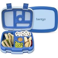 Bentgo® Kids Bento-Style 5-Compartment Lunch Box - Ideal Portion Sizes for Ages 3 to 7 - Leak-Proof, Drop-Proof, Dishwasher Safe, BPA-Free, & Made with Food-Safe Materials (Blue)