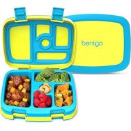 Bentgo® Kids Bento-Style 5-Compartment Leak-Proof Lunch Box - Ideal Portion Sizes for Ages 3 to 7 - Durable, Drop-Proof, Dishwasher Safe, BPA-Free, & Made with Food-Safe Materials (Citrus Yellow)