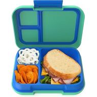 Bentgo® Pop - Bento-Style Lunch Box for Kids 8+ and Teens - Holds 5 Cups of Food with Removable Divider for 3-4 Compartments - Leak-Proof, Microwave/Dishwasher Safe, BPA-Free (Spring Green/Blue)