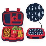 [아마존핫딜][아마존 핫딜] Bentgo Kids Prints (Space Rockets) - Leak-Proof, 5-Compartment Bento-Style Kids Lunch Box - Ideal Portion Sizes for Ages 3 to 7 - BPA-Free and Food-Safe Materials